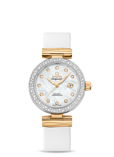 Omega LadyMatic Co-Axial 34 Stainless Steel / Yellow Gold / Diamond / MOP